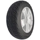 10.75 x 3.6 Rear Drive Wheel Assembly for Pride Victory 10, ES 10, and Sport Scooter with 5 spoke silver rim