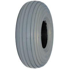 Angled view of the 10 x 3 in. (3.00-4) Primo Spirit Foam Filled Wheelchair and Scooter Tire