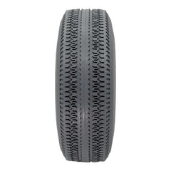 Close up view of the 10x3.4 P.U. Flat Free Tire for Hoveround Teknique XHD Power Wheelchair. Drive wheel Part number DWH1334