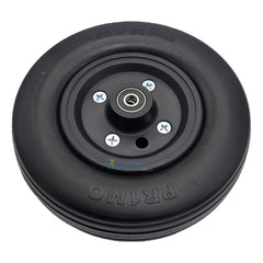 Black Primo P-112 non-marking caster tire with black wheel rim