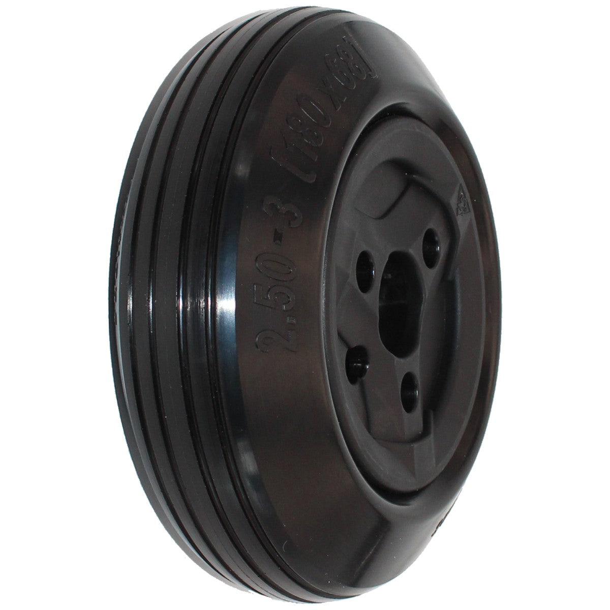 2.50-3 (180 x 68) Caster Wheel for Permobil M1 M3 Wheelchair - Angled view shown
