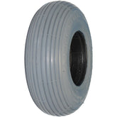 2.80 x 2.50-4 Primo Spirit Foam Filled Wheelchair and Scooter Tire showing angled view with C179 Ribbed Tread