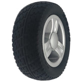 Angled view of the 200x75 Drive Wheel Assembly for the Merits EZ GO Wheelchair