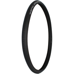 Angled view of the 24 x 1 in. (25-540) Schwalbe Marathon Plus HS 440 Evolution Wheelchair Tire with black tread