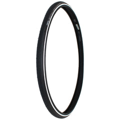 Angled view of the 24 x 1 in. (25-540) Schwalbe Marathon Plus HS 440 Evolution Wheelchair Tire with reflective sidewall