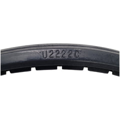 Close up view showing the 24 x 1 in. Urethane Pyramid Wheelchair Tire showing the U2222C marking of Invacare 1118209