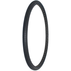 Angled view of 24 x 1 3/8 in. (37-540) Solid Urethane Orion Wheelchair Tire with P163 Street Tread in black