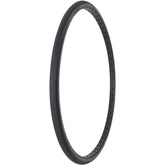 Angled view of 26 x 1 in. (590 mm) Shox Urethane Wheelchair Tire with Herringbone Tread in black