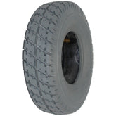 Angled view showing 280x250-4 Primo Durotrap Wheelchair and Scooter Tire number T172 with C-9210 tread