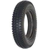 The 3.00-8 (14 x 3 in.) Black Foam Filled Wheelchair Tire for ROVI Wheelchairs fits A3 and X3 models and features a non-marking black compound with a knobby design tread.