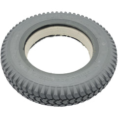 3.00-8 (14 x 3 in.) Primo Powertrax HD Foam Filled Wheelchair Tire - angled view showing gray tire