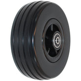 6 x 2 in. Quantum 6000Z, Quantum 6400Z, Q6 Edge replacement power wheelchair caster wheel, black urethane tread with rib pattern