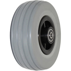 Angled view of 6 x 2 in. Quantum 6000Z, Quantum 6400Z, Q6 Edge Replacement Wheelchair Caster Wheel (Compare to WHLASMB2130) showing tire profile