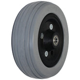 6 x 2 in. Wheelchair Caster Wheel with Urethane Tire - angled view shown