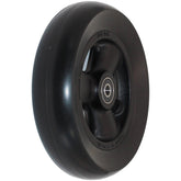 Angled view of 6 x 1 1/2 in. Primo Hollow Spoke Wheelchair Caster Wheel shown in black