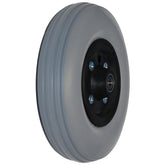 8 x 1 3/4 Invacare Caster Assembly with Multi-Rib Urethane Tire angle view shown