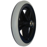 8 x 1 in. Economy 5 Spoke Wheelchair Caster Wheel with 2 1/8 in. Hub - Angled view shown