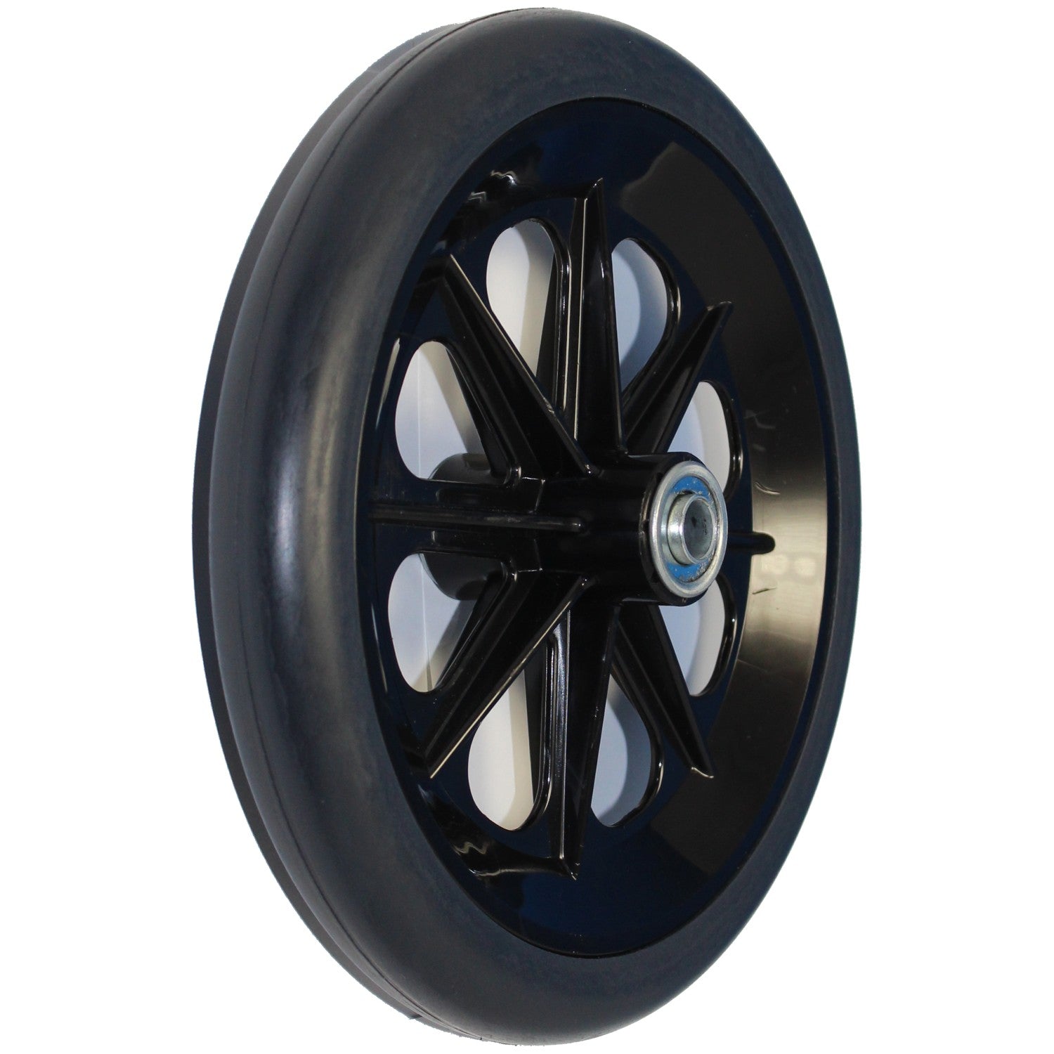 8 x 1 in. Invacare Wheelchair Caster Assembly with 2 3/8 in. Hub - Angle view shown