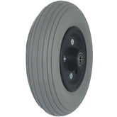 Angled view of 8 x 2 in. (200x50) Foam Filled Ribbed Primo Spirit Caster Wheel Assembly shown