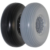 8 x 2 in. 210-65 Multi rib light gray urethane permobil replacement wheelchair showing compatibility with AL195, 210-65, 210 x 65, and 2.50-3.