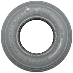 8 x 2 in. (200 x 50) Primo Spirit Foam Filled Wheelchair and Scooter Tire showing side view with gray C-179 tread