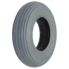 8 x 2 in. (200 x 50) Primo Spirit Foam Filled Wheelchair and Scooter Tire showing angled view in gray