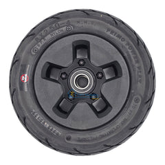 Front view of The replacement 8x2.50-4 Primo Power Play Caster Wheel for Invacare AVIVA Storm RX and FX power wheelchair.