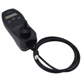 The 4 Key Q-Logic NE Joystick Controller For Pride Quantum Power Wheelchairs provides precise power chair control and features an easy-to-read data display, soft-touch buttons and charger port. Pride Mobility Part CTLDC1554