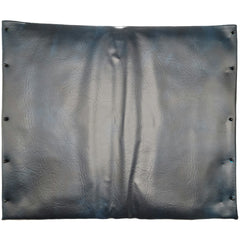 Back side view of Deep 18 in. Vinyl Seat Upholstery for Invacare and Compatible Wheelchairs in blue color