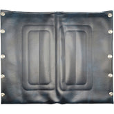 Front view of Deep 18 in. Vinyl Seat Upholstery for Invacare and Compatible Wheelchairs in Blue