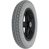 Angled view of the Drive Wheel Assembly for Merits Travel Ease Folding Power Wheelchair showing 12-1/2 x 2-1/4 tire (57-203)