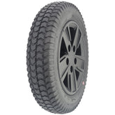 The Drive Wheel for the Merits AVID Axcel Power Wheelchair features a 14" wheel on a stylish black rim for easy replacement.