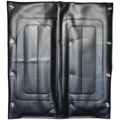 Front view of Embossed Vinyl Seat Back Upholstery for Invacare and Compatible Wheelchairs in black