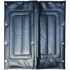 Close up view of Embossed Vinyl Seat Back Upholstery for Invacare and Compatible Wheelchairs in Blue