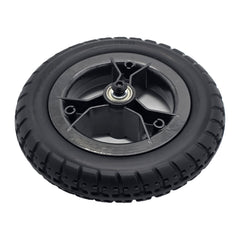 Pride Mobility front caster wheel assembly with axle bolt and grommets, part WHL2506255