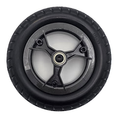 175 x 33 wheelchair caster wheel with three-spoke black rim and 6900Z bearings