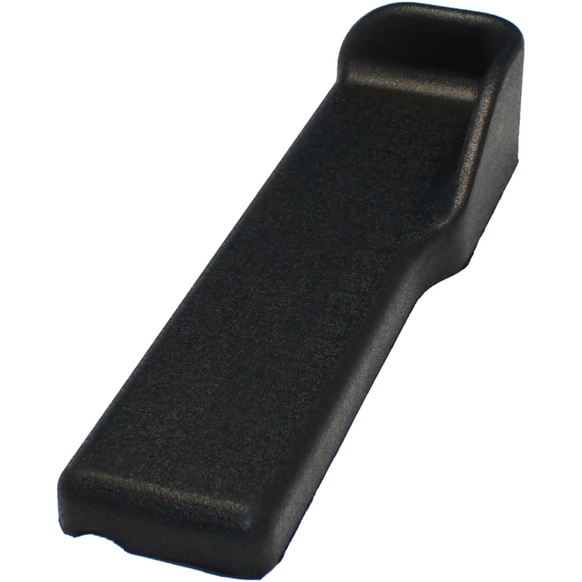 Angled view of the 13" x 3" Invacare Desk Length Wheelchair Armrest Pad with Elbow Stop