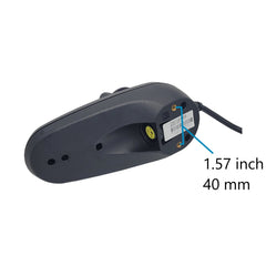 Bottom view with dimensions of 2-Button Joystick Module for Pride and Jazzy wheelchairs. PG D51157.03