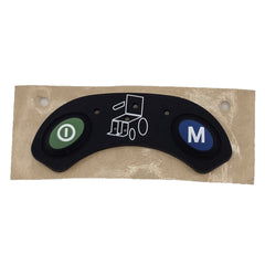 Top view of the replacement keypad designed for the Q-Logic EX Series Stand Alone Wheelchair Joystick Controller.