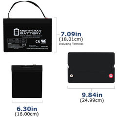 GROUP 34 (60 Ah) 12v AGM Powerchair and Scooter Battery