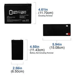 12v (10 Ah) AGM Powerchair and Scooter Battery