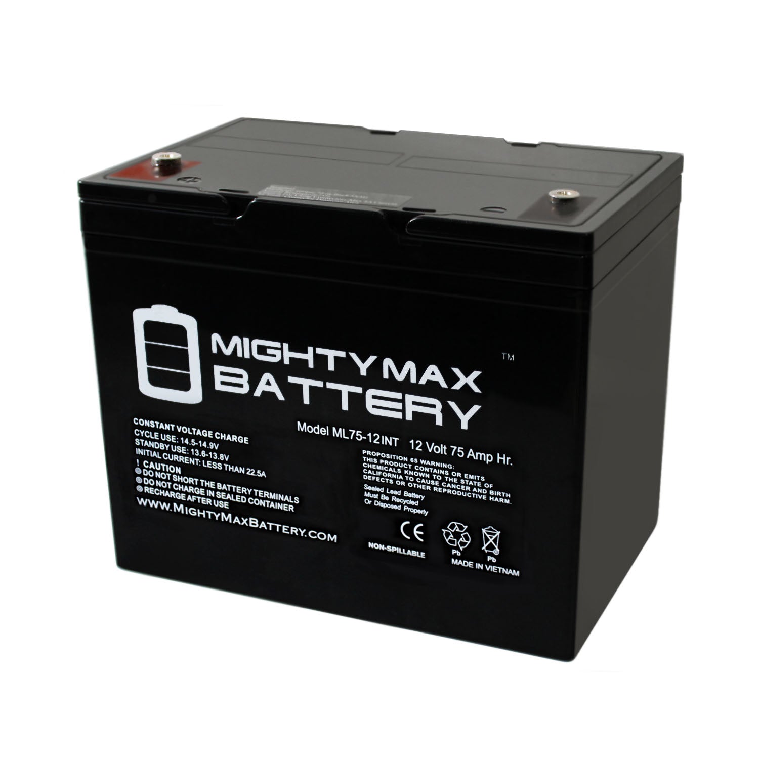GROUP 24 (75 Ah) 12v Powerchair and Scooter Battery number ML75-12INT