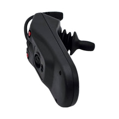 Bottom view of the R-Net Color Display CJSM-L Joystick Remote for Power Wheelchairs PG Drives technology D50982.06 showing charging port