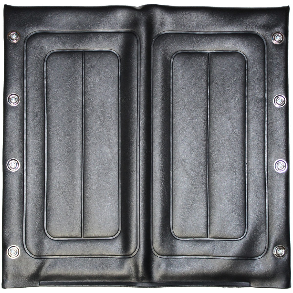Top view of Wheelchair Vinyl Seat for Invacare and Compatible Wheelchairs Embossed in black