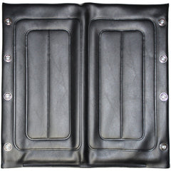 Top view of Wheelchair Vinyl Seat for Invacare and Compatible Wheelchairs Embossed in black