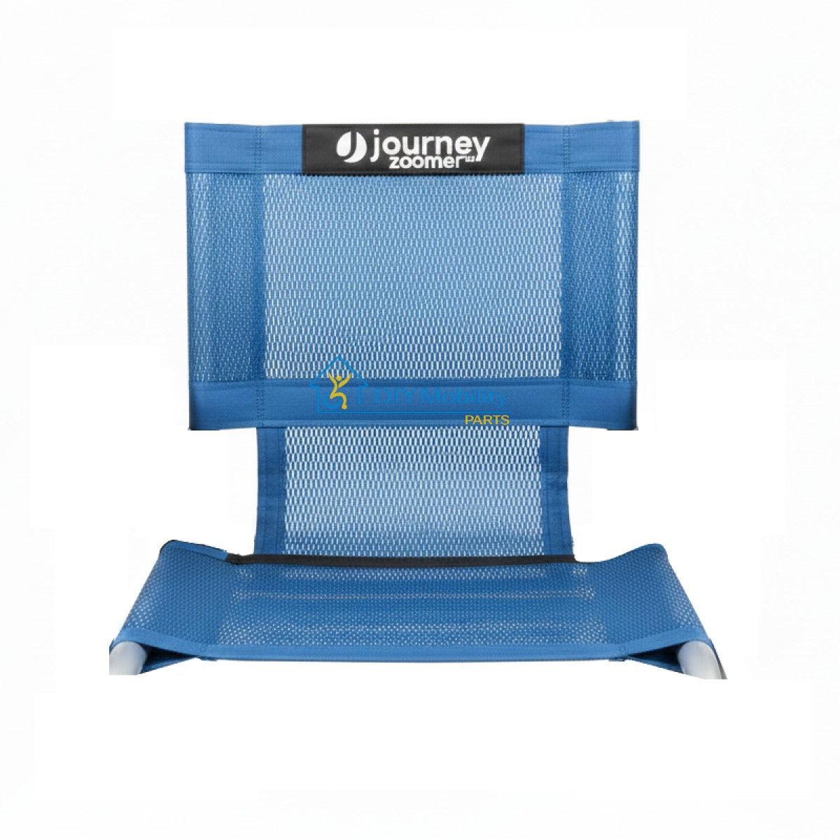 Replacement mesh seat for Journey Zoomer Power Wheelchair in Blue.