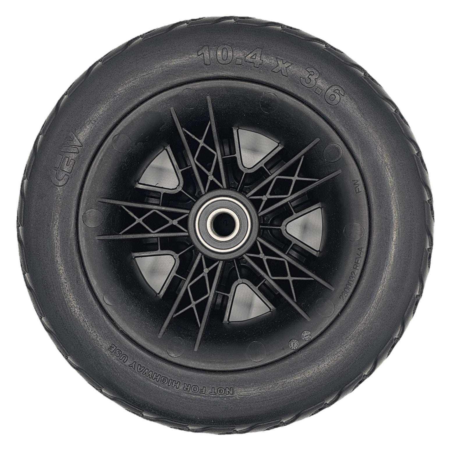 10.4x3.6 Front Wheel Assembly for Pride Victory Platinum Electric Scooter