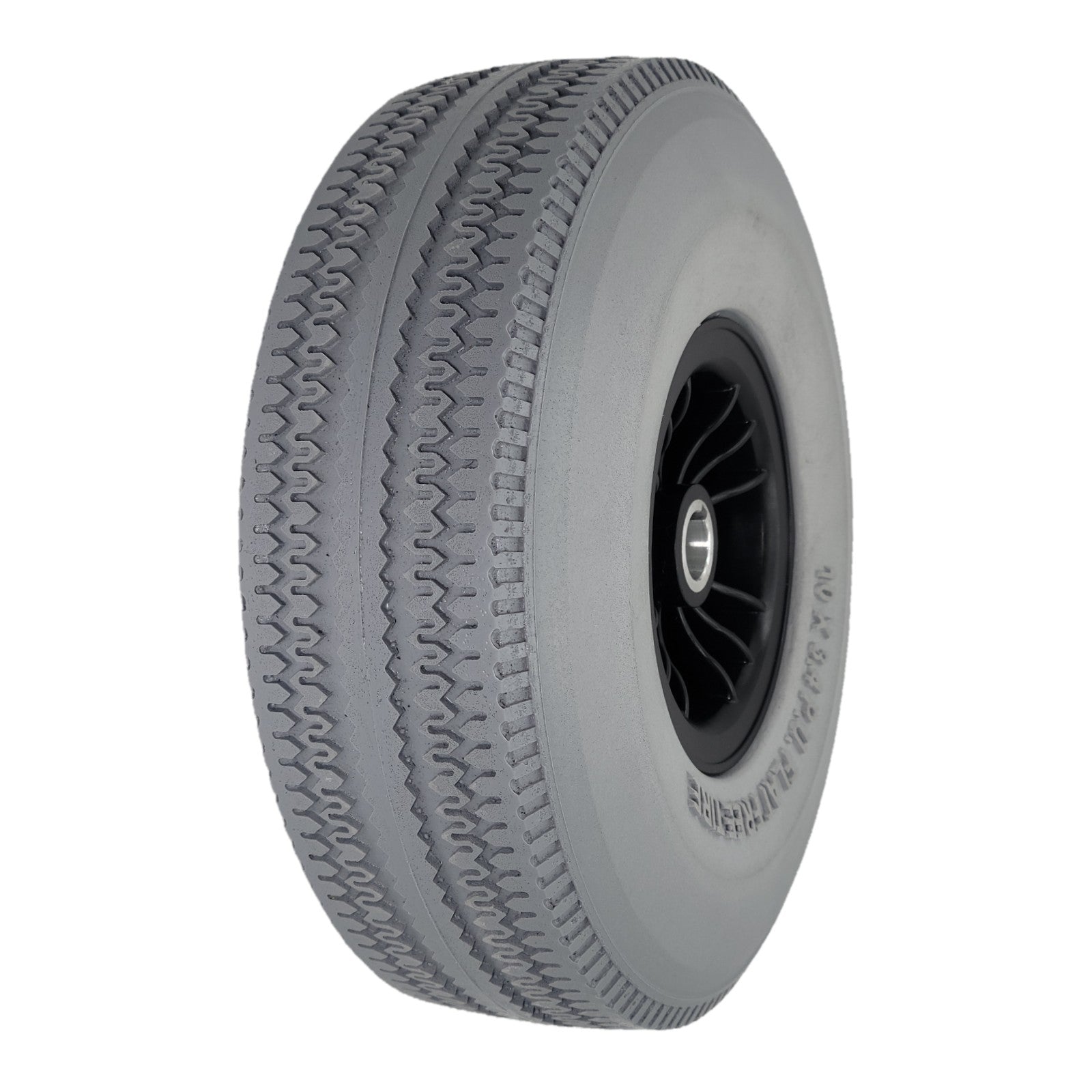 10x3.4 P.U. Flat Free Tire for Hoveround Teknique XHD Power Wheelchair. Part number DWH1334