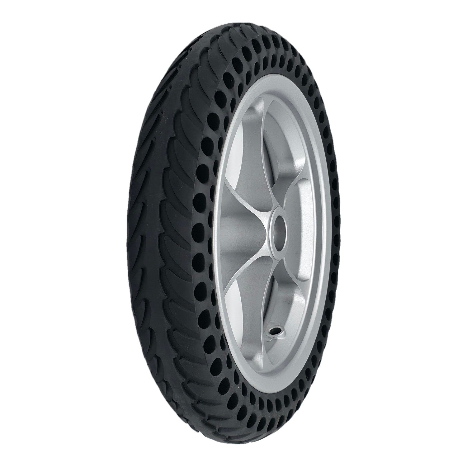 11.25 inch rear drive wheel assembly for Pride Jazzy Passport power chair with silver spoke rim