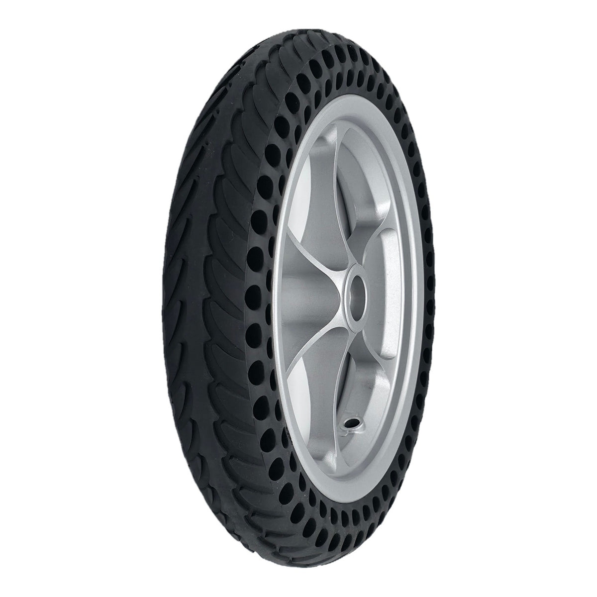 11.25 inch rear drive wheel assembly for Pride Jazzy Passport power chair with silver spoke rim